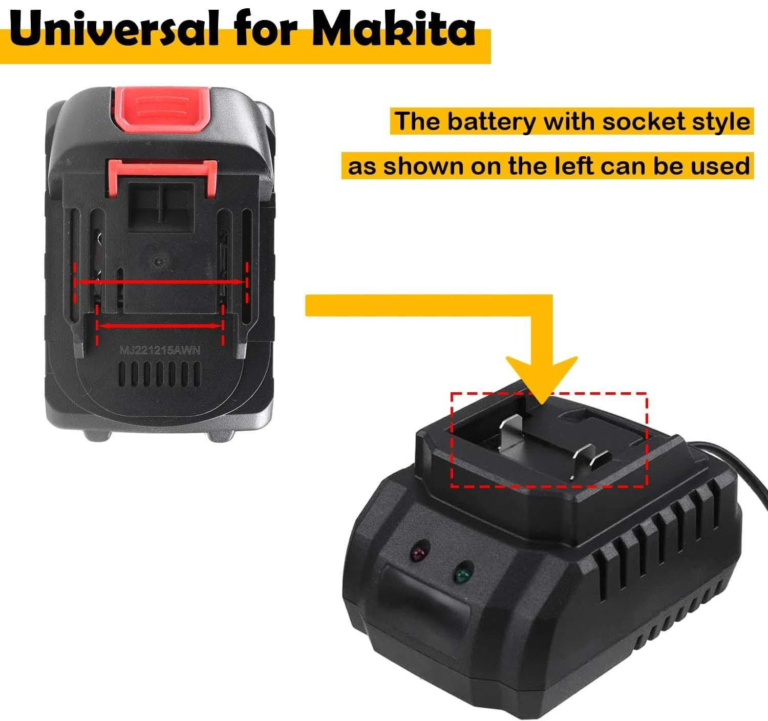 21V Lithium Battery Charger for Cordless Power Tools Universal Fast Charging US