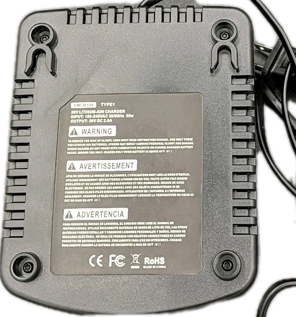 Battery Charger For Craftsman V20 Lithium Ion CMCB102 104 201 202 204 205, 2 USB
