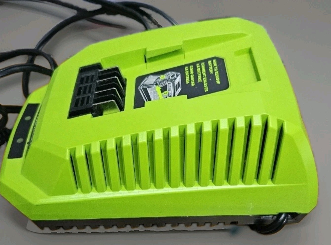 Greenworks 40 Volt Battery Charger Lithium Max Model 29482