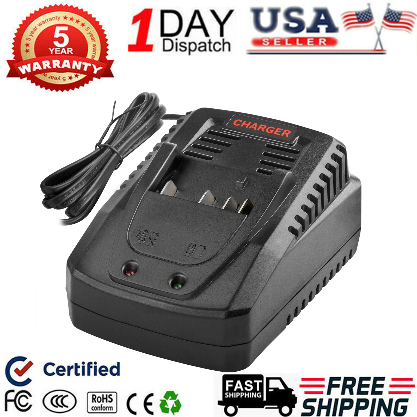 Fast Charger For Bosch BC660 14.4V 18V Li-Ion Battery BAT609 BAT612 BAT620 NEW
