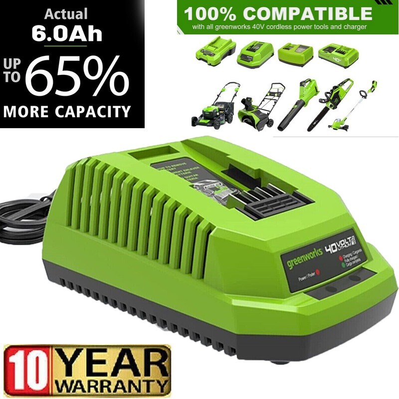 NEW 40V Charger 29482 For Greenworks 40V Battery 29472 29462 29252 22272 BAF721