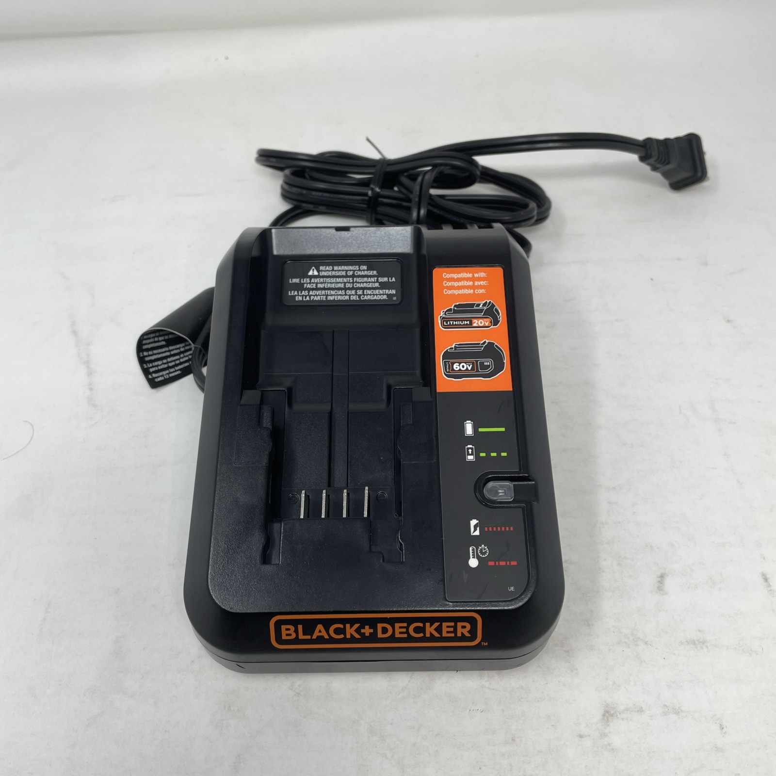 OEM Black & Decker 20V 60V Lithium-Ion Battery Charger BDCAC60B