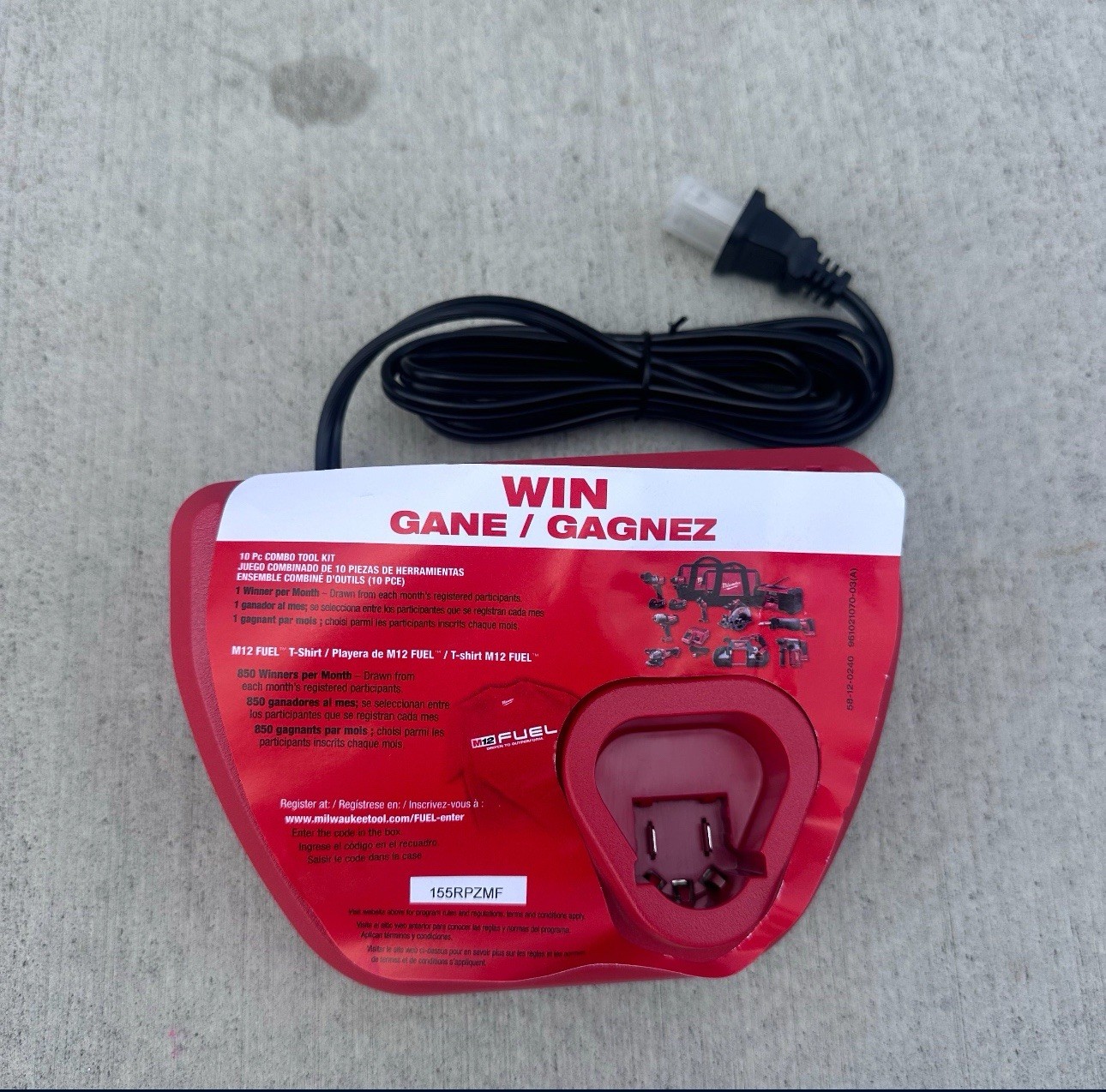Milwaukee M12 Charger 12 Volt Single Port New