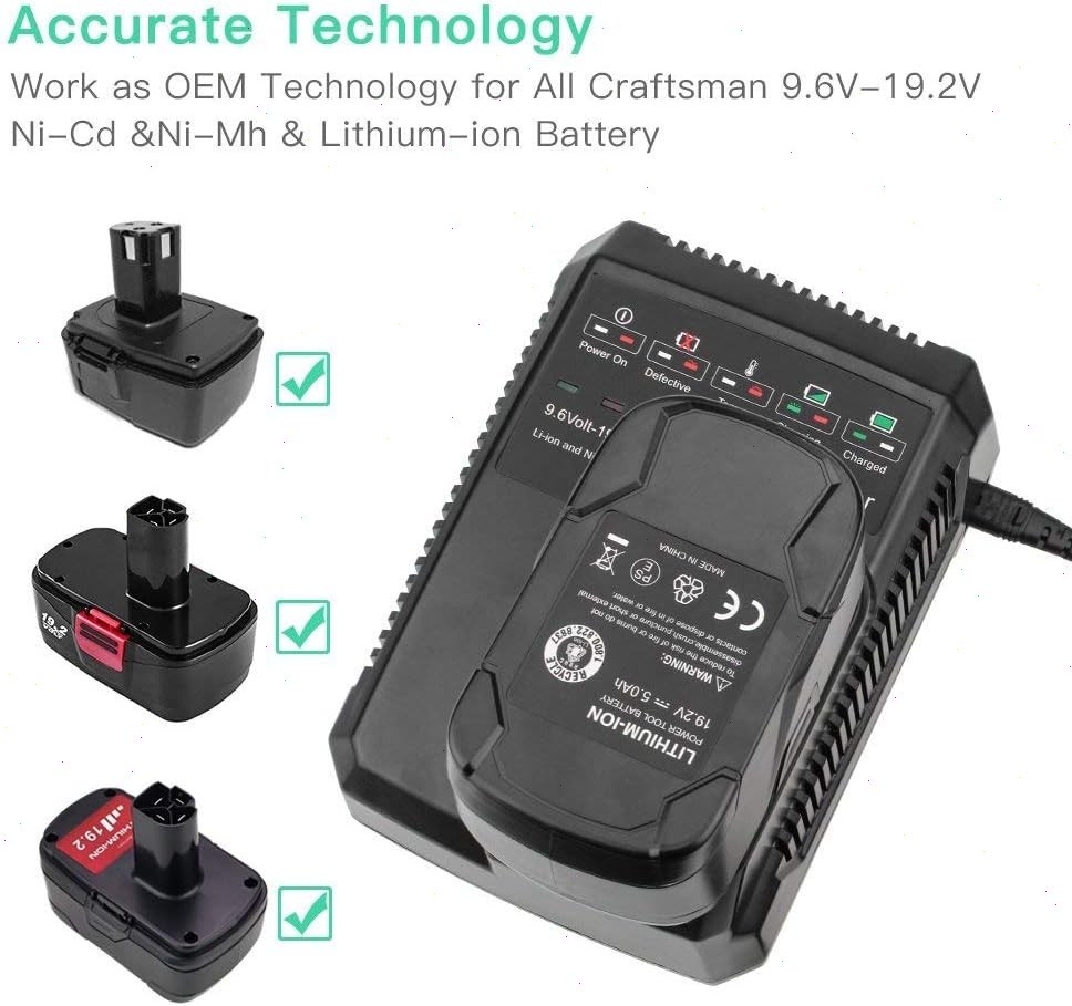 Pack For CRAFTSMAN 19.2 VOLT C3 LITHIUM DIEHARD BATTERY / CHARGER 315.PP2011