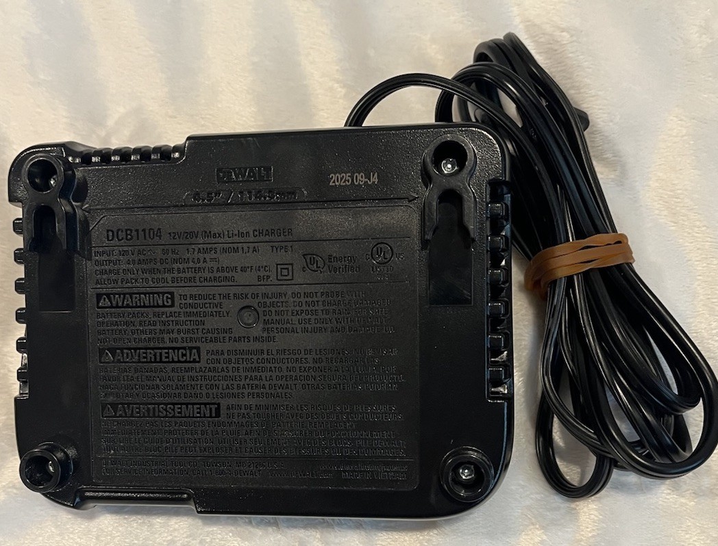 DEWALT DCB1104 12V & 20V Volt MAX Li-Ion 4 Amp Battery Charger – OEM