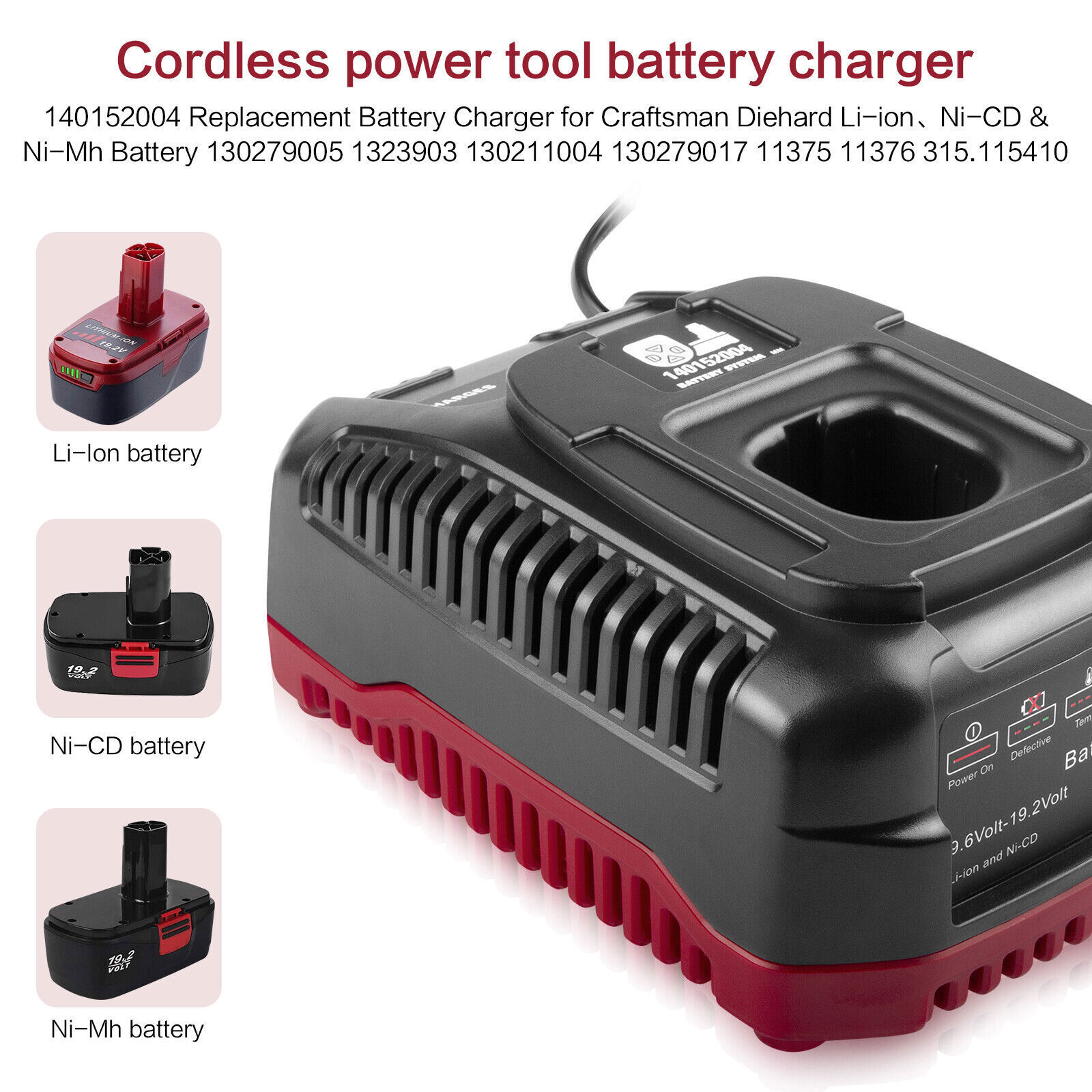 New 19.2V Charger For Craftsman 140152004 315.CH2030 315.CH2021 5336C3 Battery