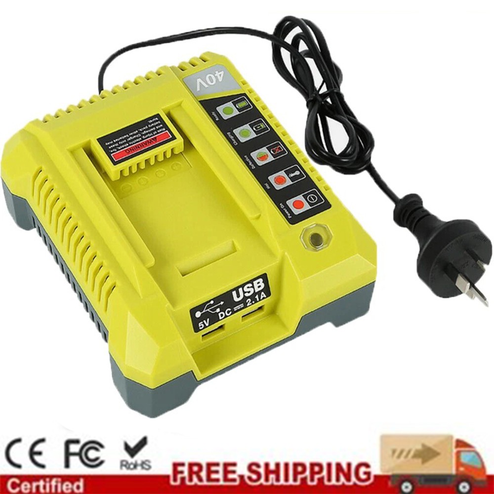 Rapid OP401 Charger For Ryobi 40V 6.0Ah Battery 40 Volt Lithium OP4050 OP40602