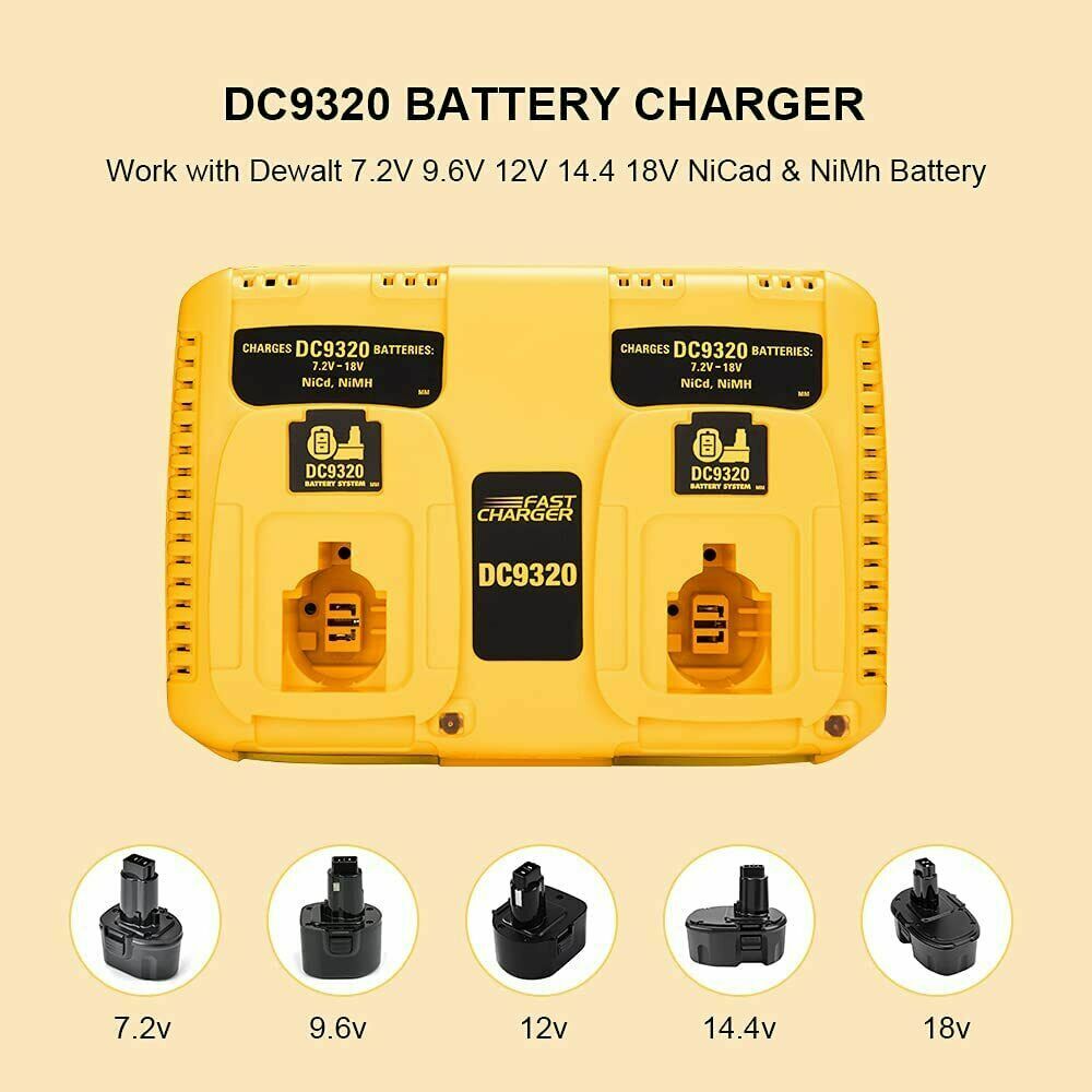 Packs 18V Battery For Dewalt 18 VOLT DC9096 DC9098 DC9096-2 Replace NI-MH 5.5AH