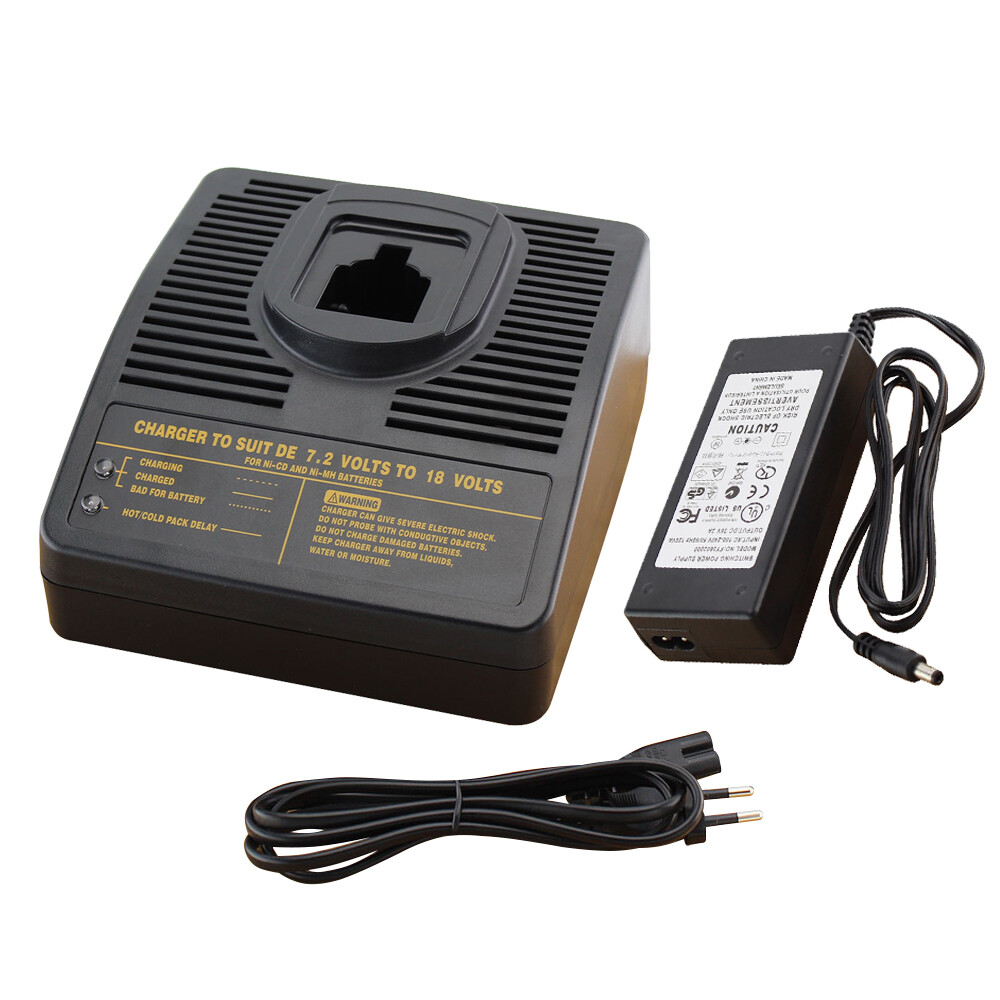 Battery Charger for Dewalt and ELU Power Tool Ni-Cd Ni-Mh Batteries 7.2-18 Volts