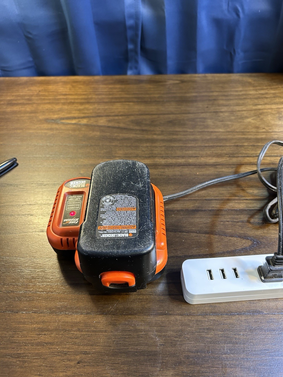 Black & Decker FSMVC Fire Storm 9.6-18V Ni-Cd CHARGER & 18V Battery OEM
