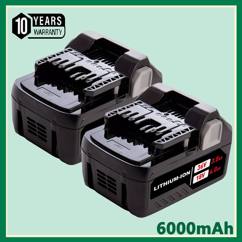 2PCS for Metabo HPT BSL 36A18 MultiVolt 36-Volt 3Ah/6Ah Lith-ion Battery 371751M