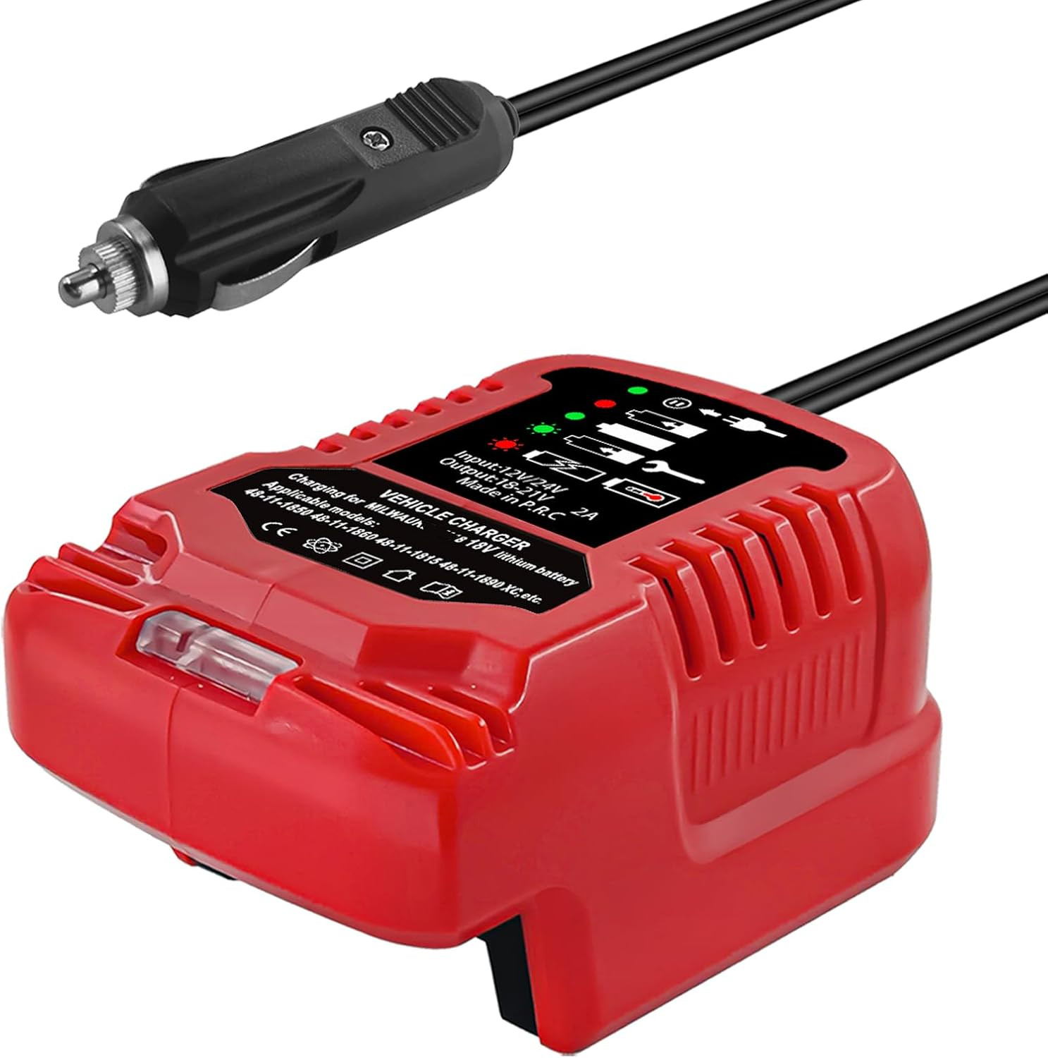 Car Battery Charger Replace for Milwaukee M-18 18V Lithium Ion Battery Charger 4