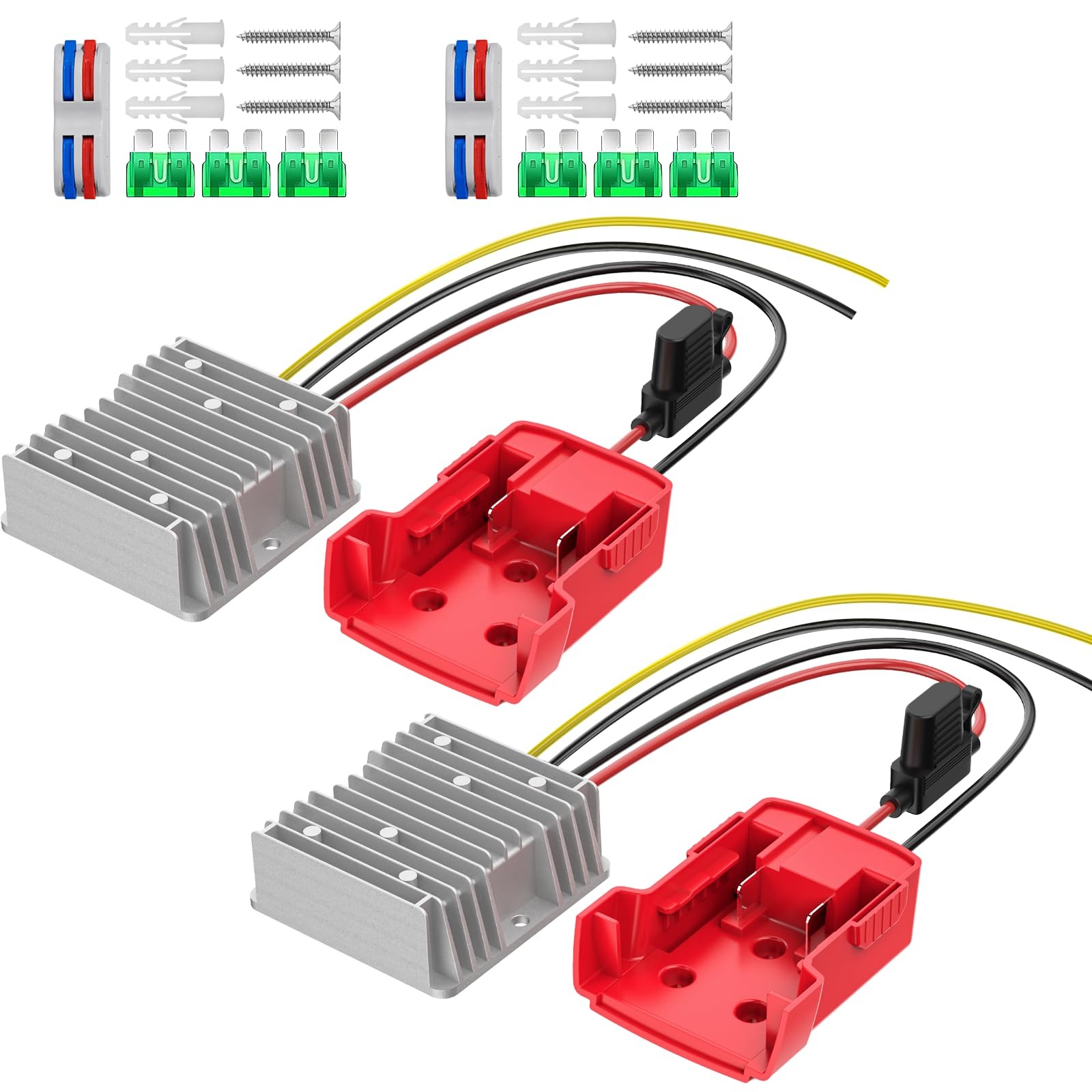 2 Pack 18v To 12v Step Down Converter Compatible With Mil-wau-kee 18v Battery