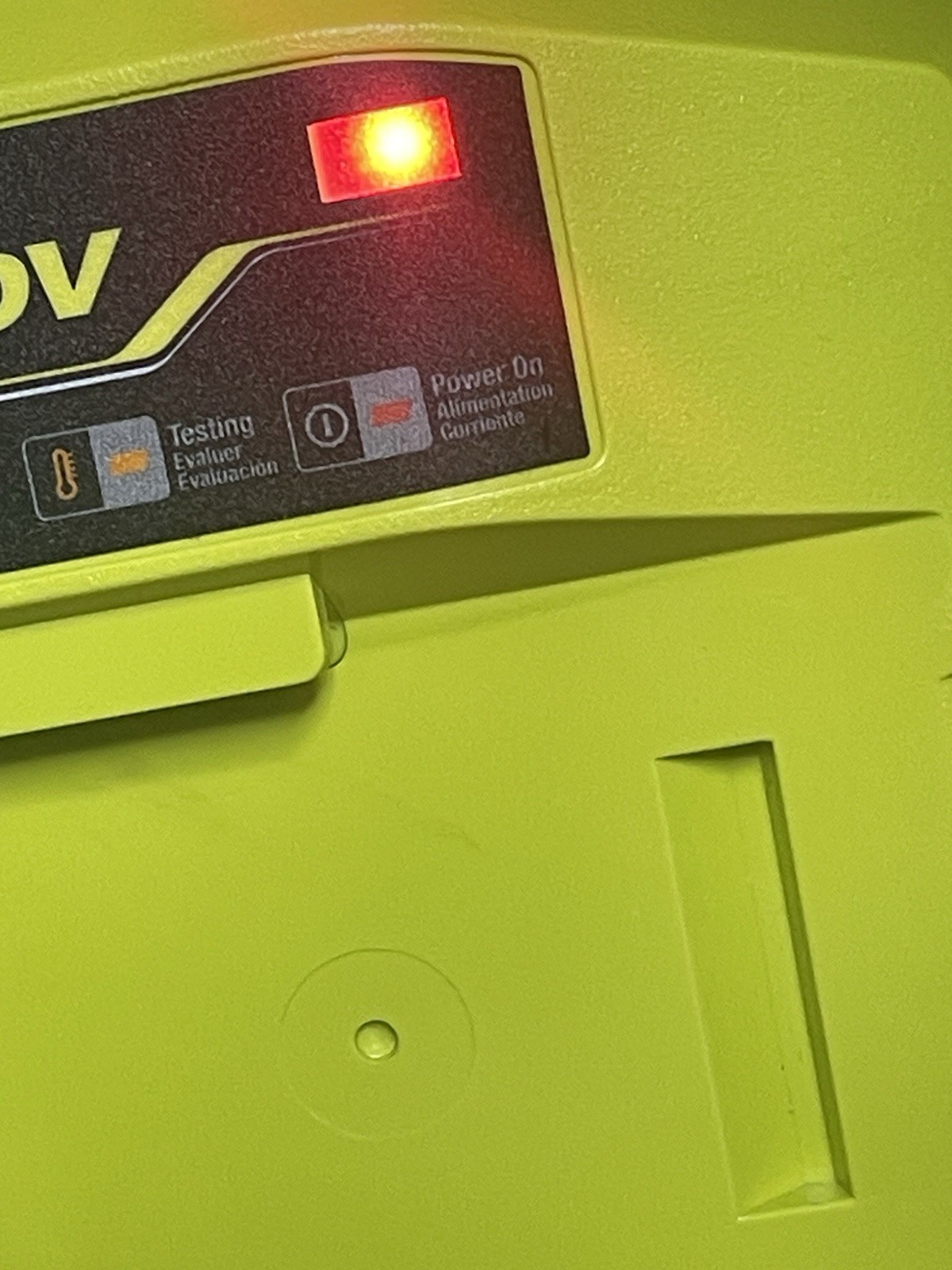 RYOBI 40V Lithium-Ion Fast Charger 3 3/4 Compatible Lime Green OP408VNM
