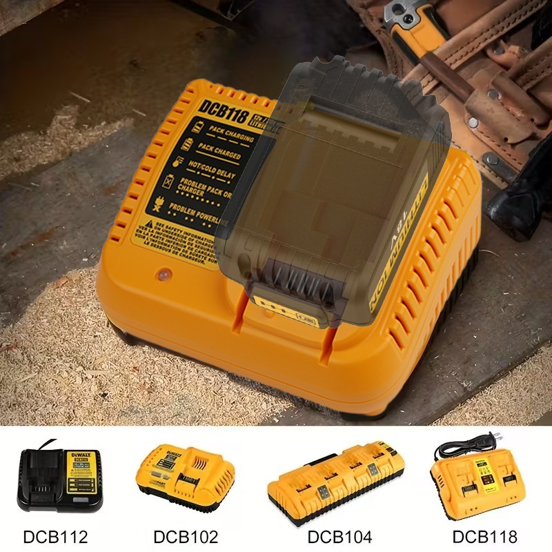 3A DCB118 Fast Charger for DeWALT 20V Lithium Battery Charger DCB118 DCB112