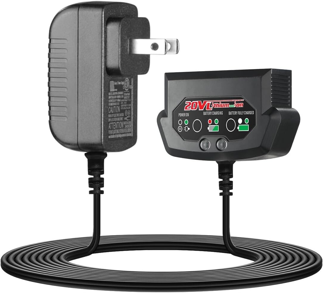 Hyper Tough 20V Max Lithium-Ion Power Tool Battery Charger Model JS-22055-117U