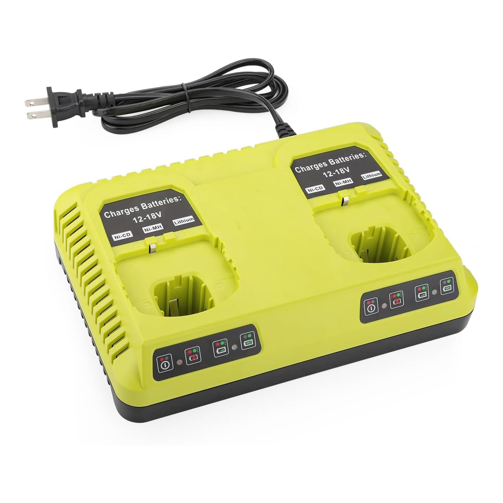 ANTRobut P117 Dual 18V Charger for Ryobi One+ P190 P102-P108 NiCd NiMh Li-ion
