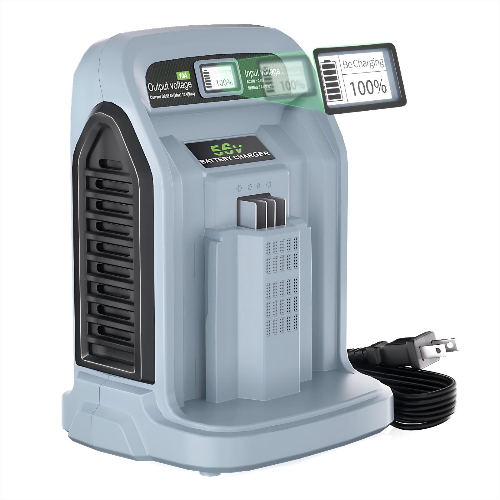 10A CH5500 Rapid Charger For EGO Power+ 56V Battery BA2800T BA4200T BA1400