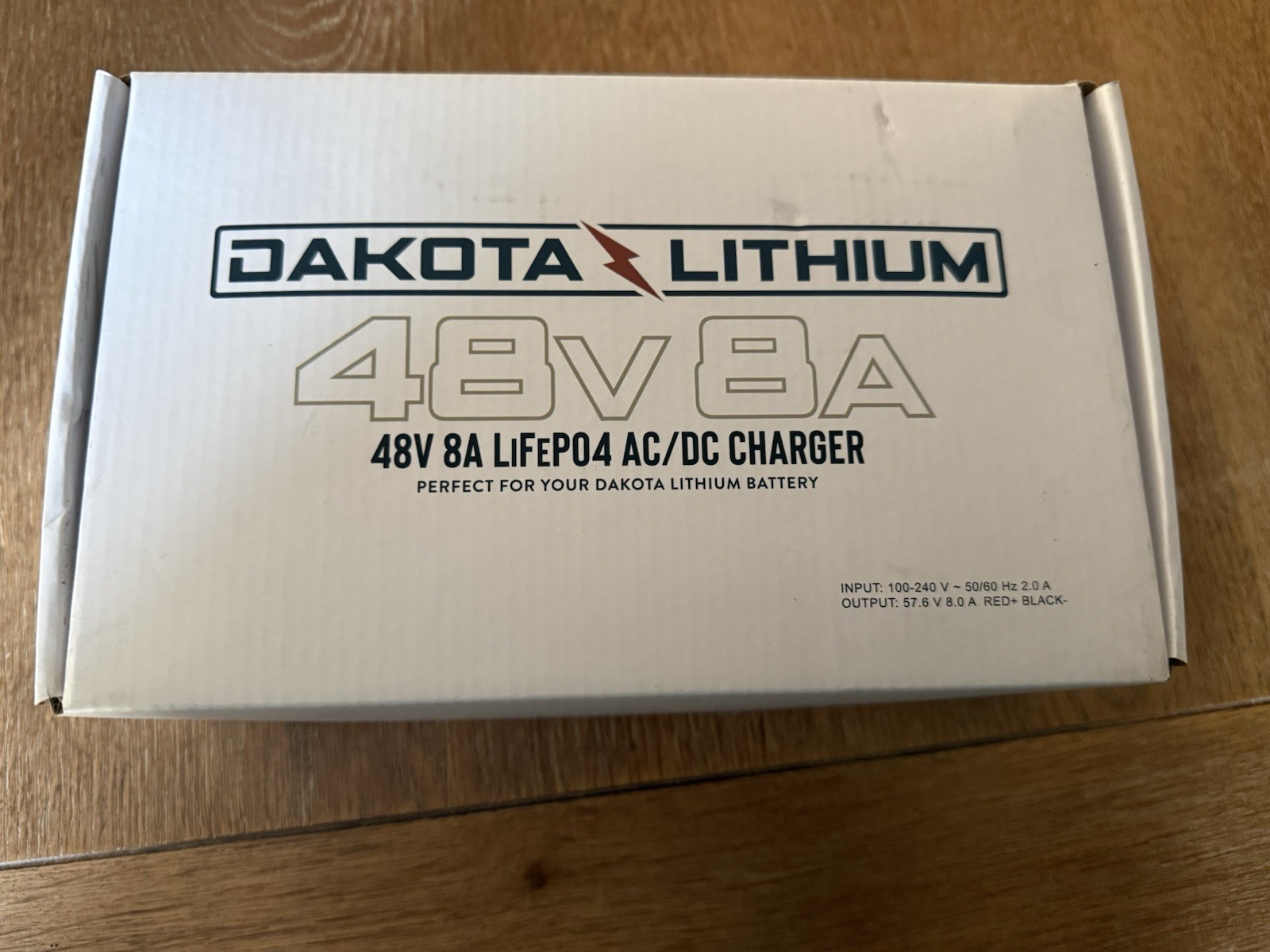 Dakota Lithium 48V 8A LiFEP04 AC/ DC Charger New in the box. Never used.