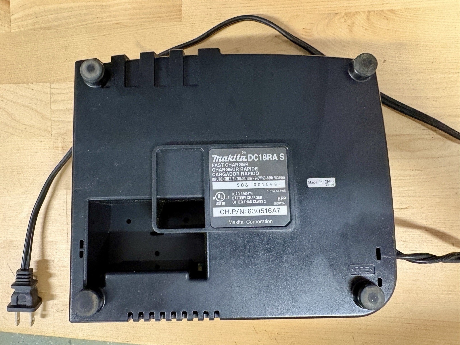 Makita DC18RA 18V Lithium‑Ion Rapid Optimum Charger, Excellent Shape.