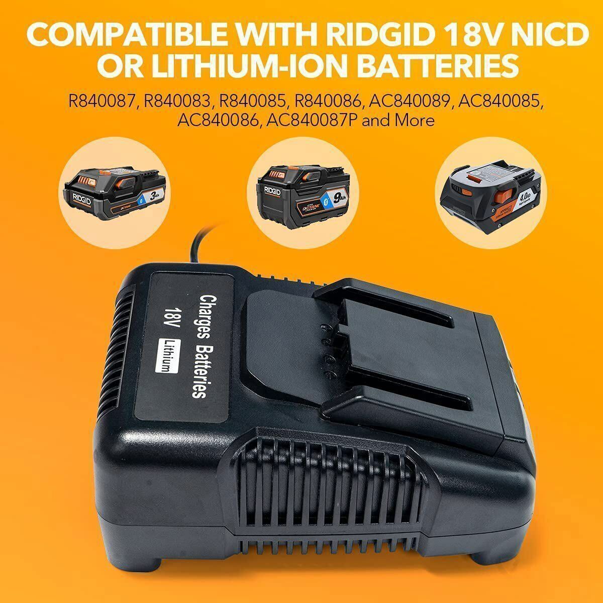 1-4x for Ridgid R840085 Lithium Battery Rigid 18V 6.0/3.0ah R840087 Power Tools