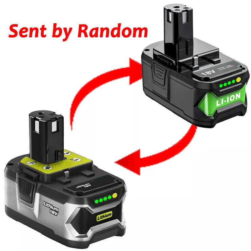2X Battery For RYOBI P108 18V One Plus 6.0AH High Capacity Lithium-ion Charger