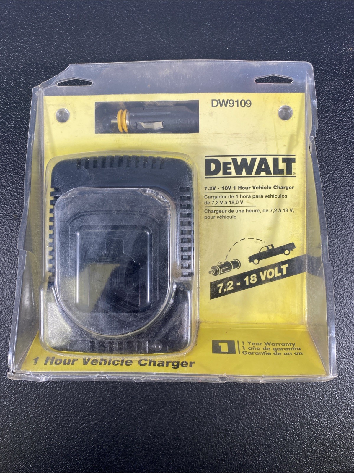 DeWalt DW9109 1 Hour Vehicle Battery Charger 7.2V-18V For Car Truck OEM NOS
