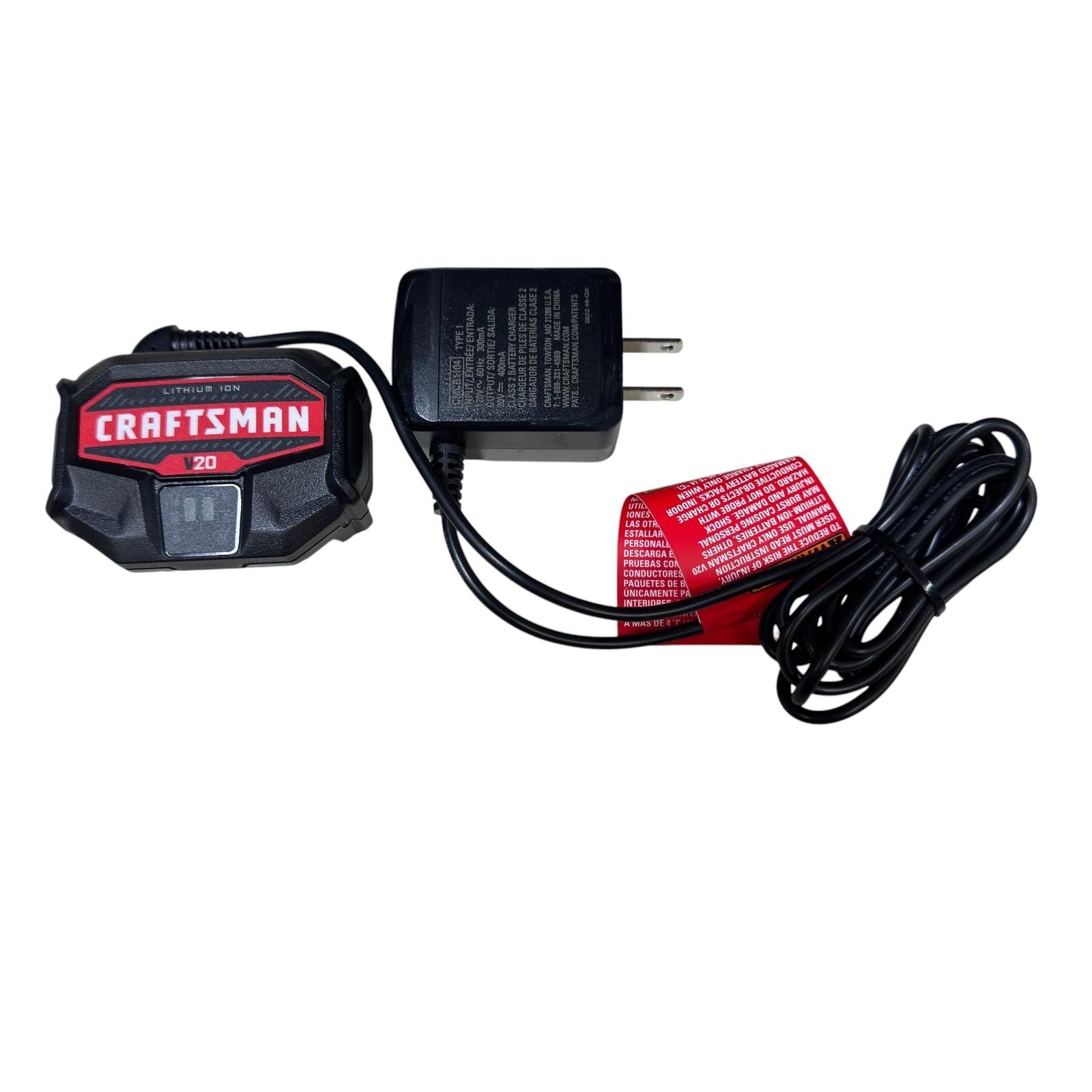 CRAFTSMAN V20 Lithium Ion Battery Charger CMCB104 for 20V MAX Power Tools