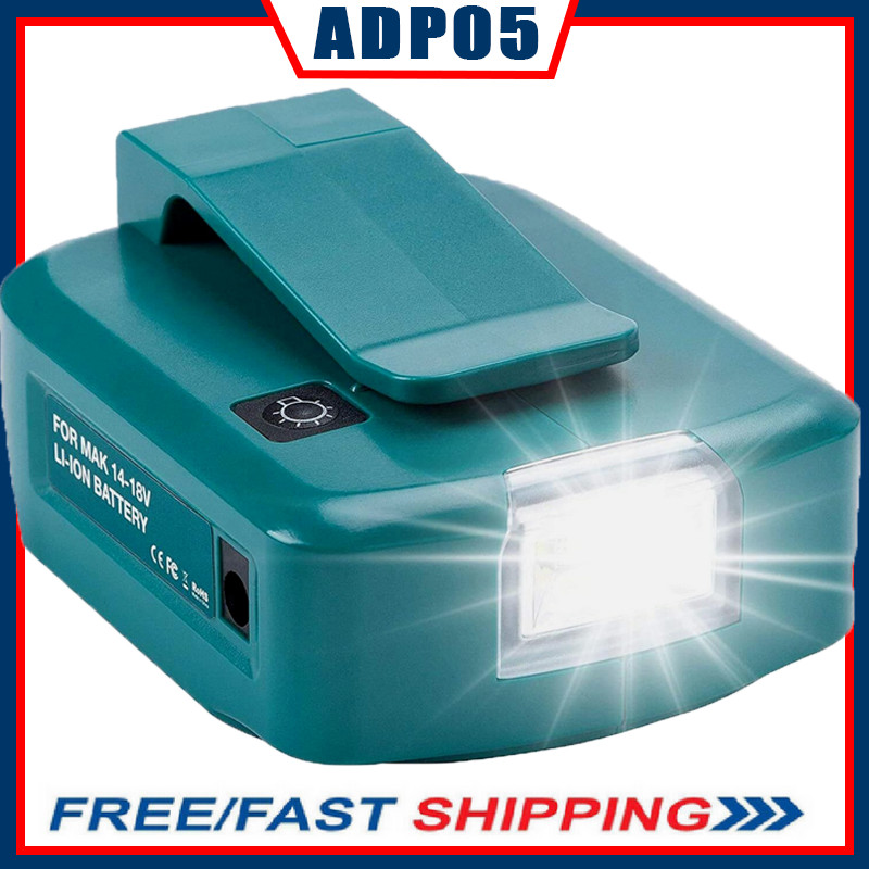 ADP05 Converter For MAKITA USB Power Charger Adapter LED 14-18V Li-ion Battery