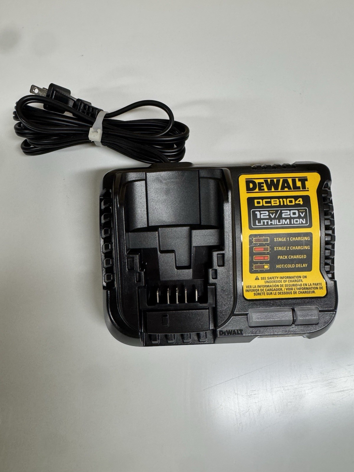 DEWALT DCB1104 12V-20V-60V 4 AMP Li-Ion Battery Charger – NEW!!