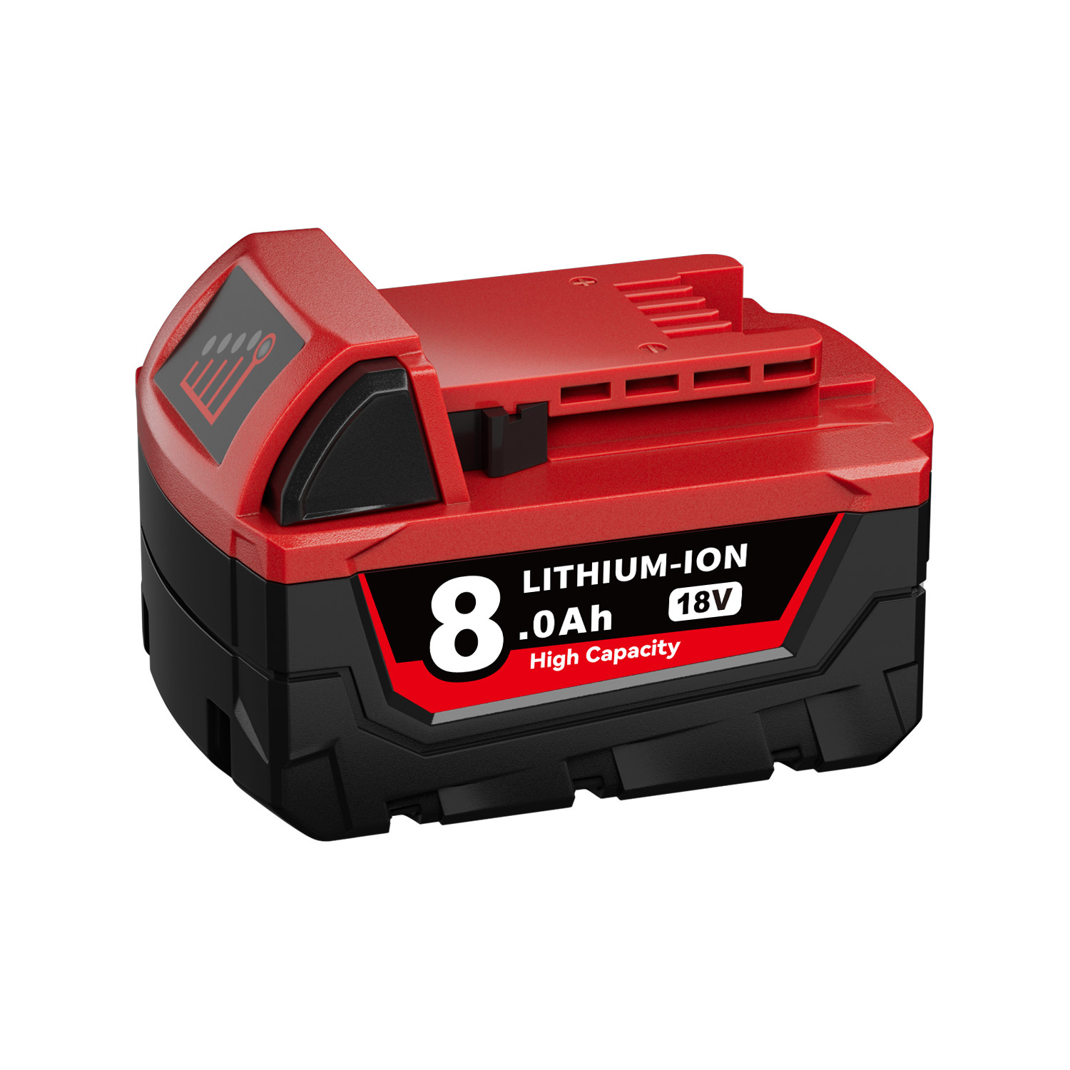 (2) NEW IN PACK For Milwaukee M18 48-11-1880 8.0 AH Batteries 18V XC High Output
