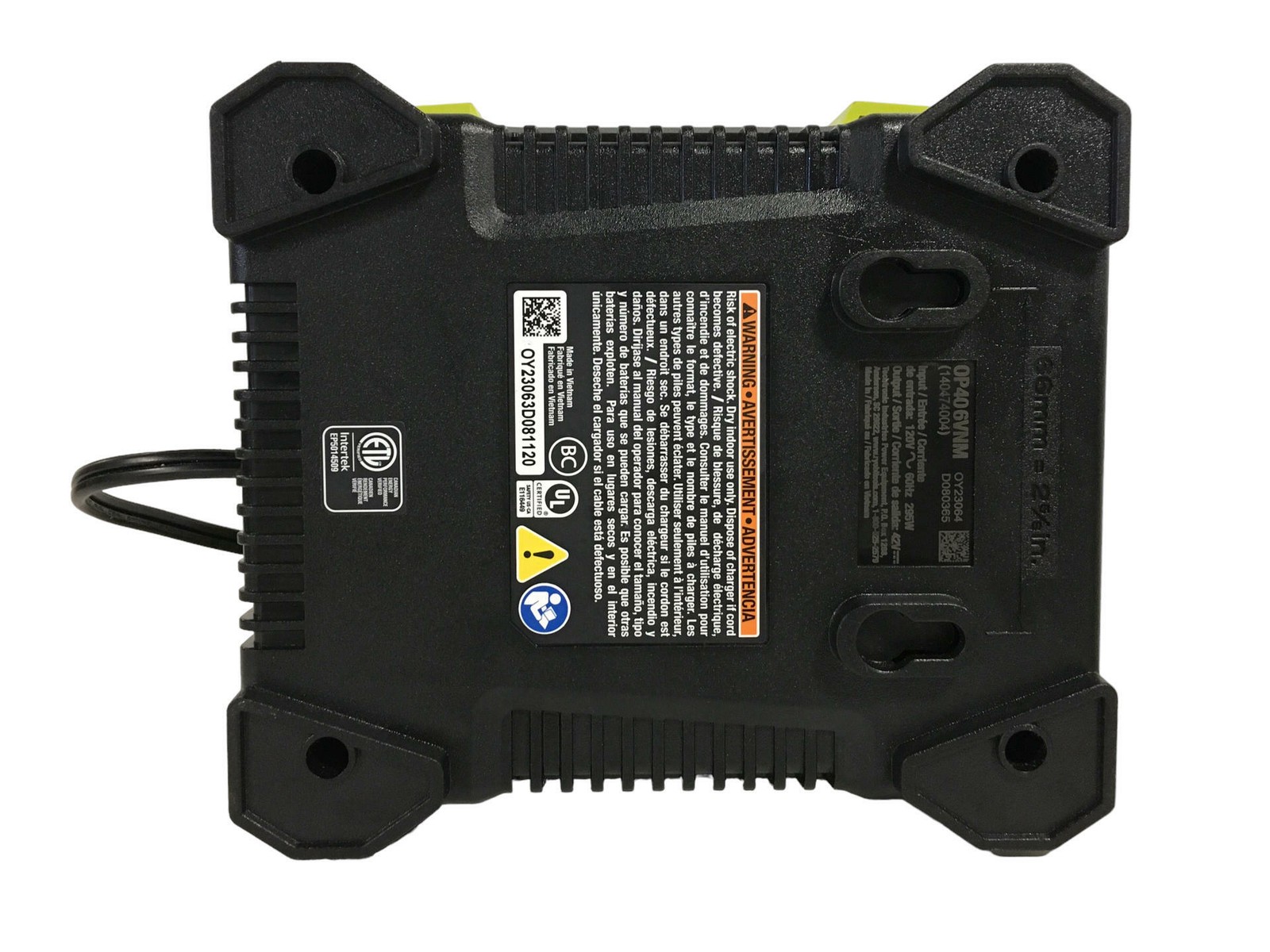 RYOBI 40V Battery Charger OP406VNM