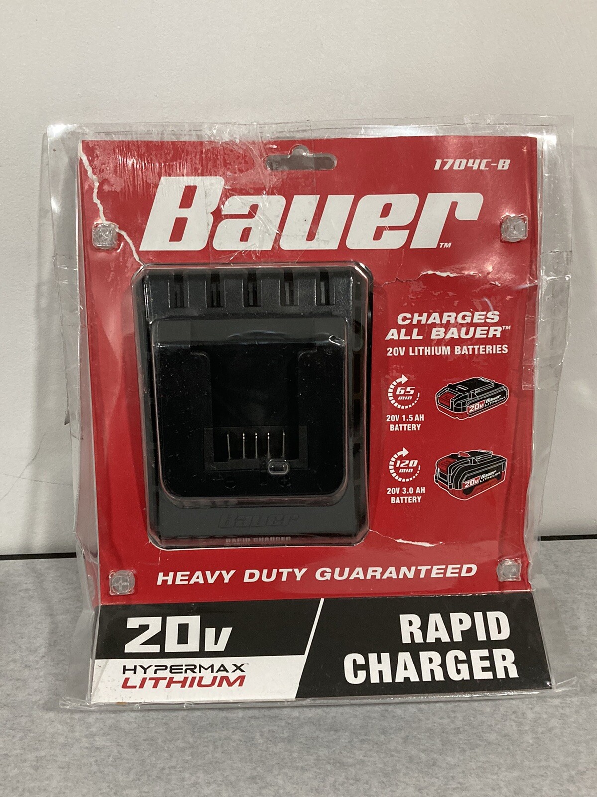 Bauer 1704C-B 20V Rapid Lithium Battery Charger. g121