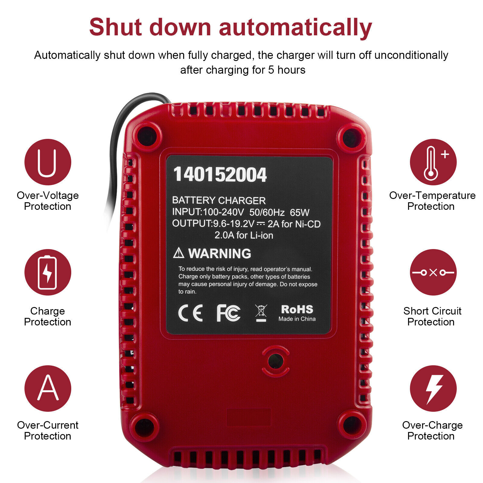 9.6-19.2Volt C3 Battery Charger for Craftsman Lithium NiCD NiMH DieHard 13239003