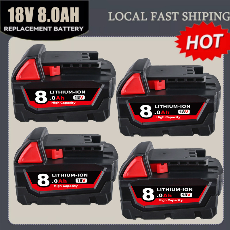 Battery For Milwaukee for M18 18V 5.5AH Extended Lithium 48-11-1890