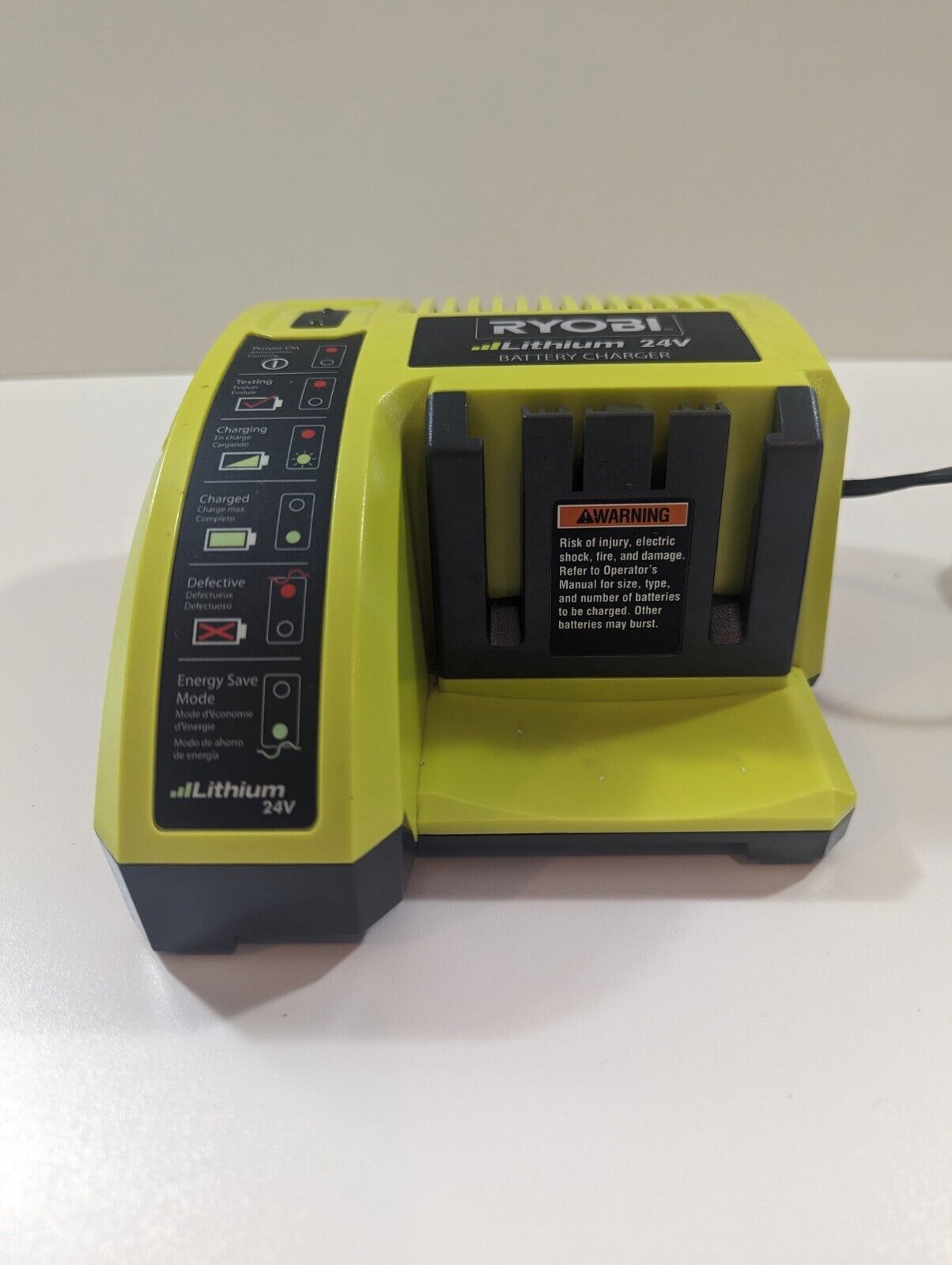 RYOBI Lithium 24V Battery Charger Model OP140 CHARGER ONLY