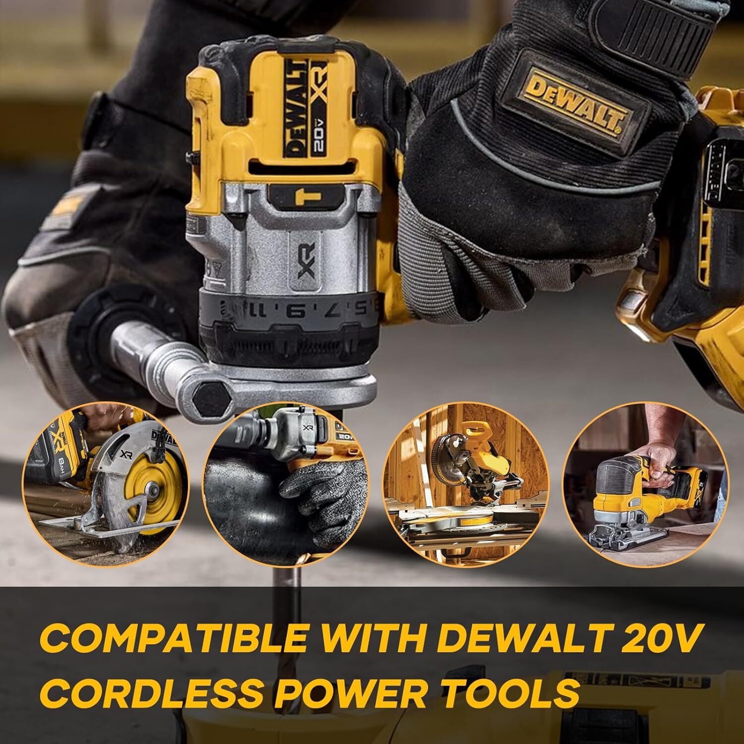 4Pack 8.0Ah for Dewalt 20 Volt Max Battery 20V Lithium-ion DCB201 DCB200 8Ah