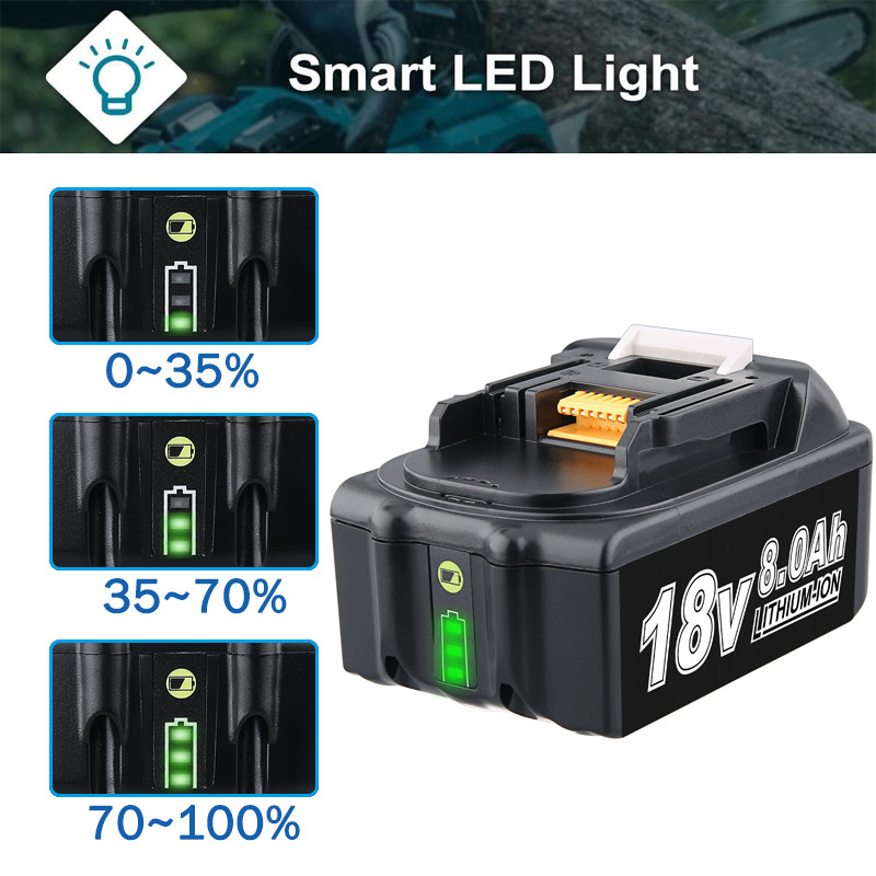 1 Pack 8.0AH For MAKITA 18V LXT LITHIUM ION BL1860 BL1830 BL1850 BL1860B BATTERY