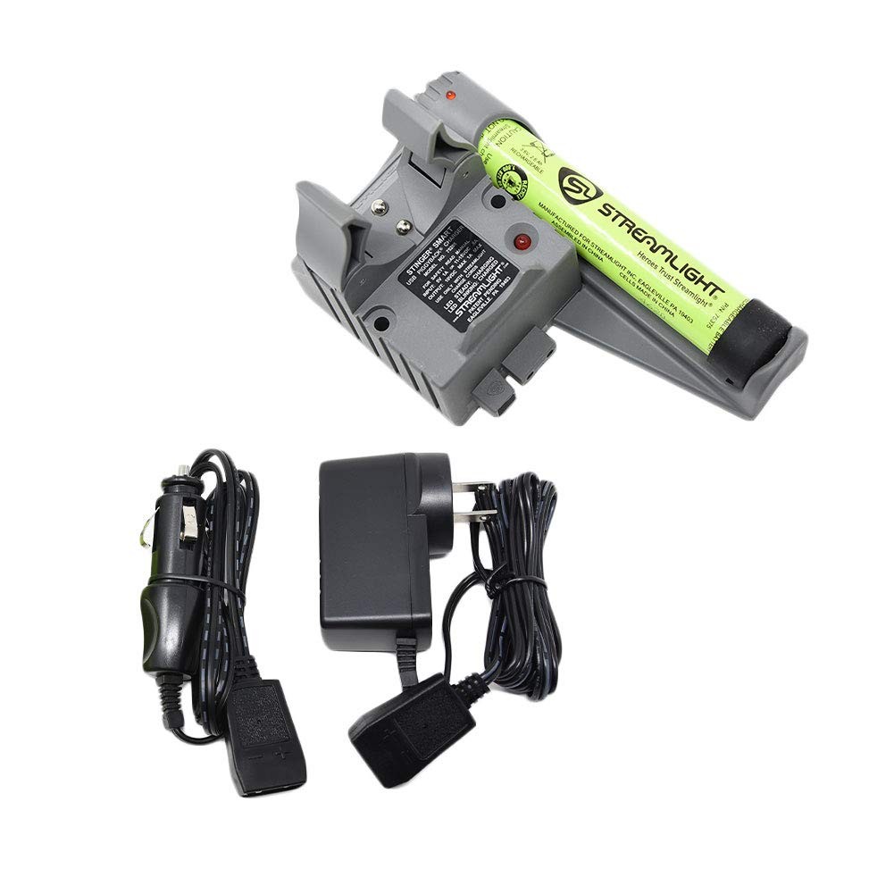 Streamlight Stinger Piggyback Smart Charger Holder Battery Ac Charge 12V Dc Car