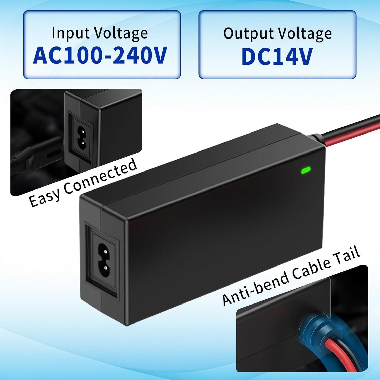 56W 14V Power Adapter Replacement Charger Kit for NOCO Battery Charger Starter G