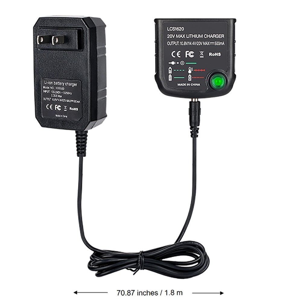20V MAX Lithium Battery Charger for Black & Decker LBXR20 LBX20 LB20 LBXR20-OPE