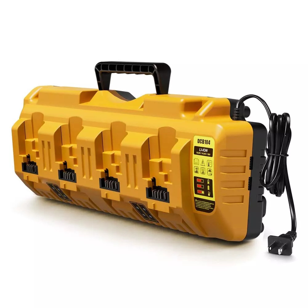 For DEWALT 12/20V DCB104 4-Port Battery Charger Fast charger Lithium XR DCB205