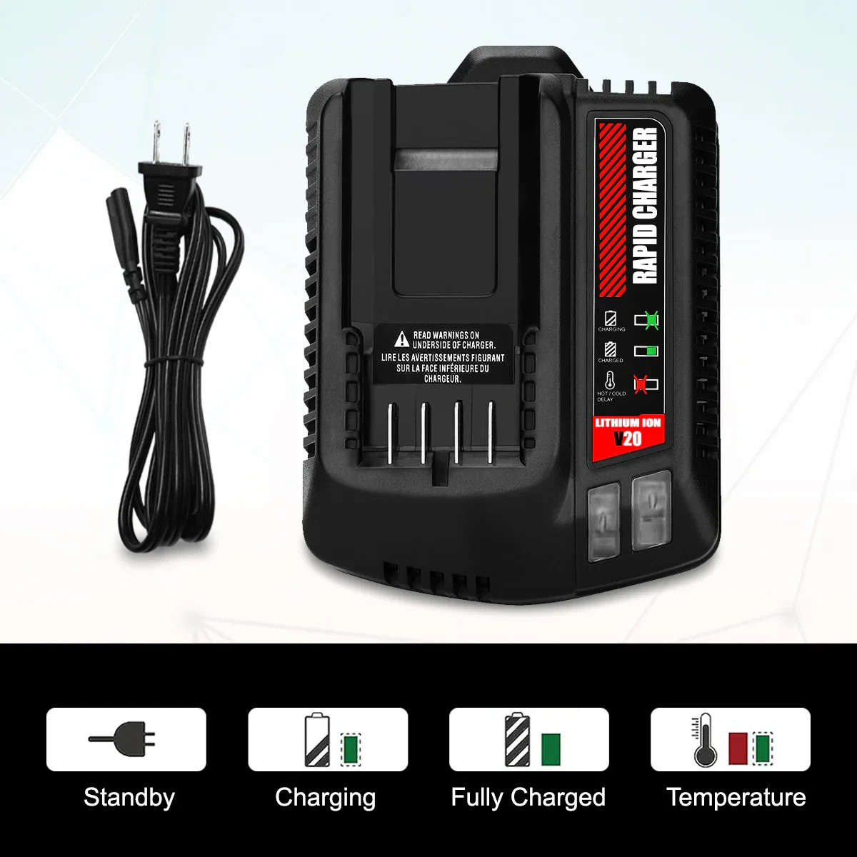 V20 20V Battery Fast Charger CMCB104 For Craftsman 20V Max Lithium ion Battery