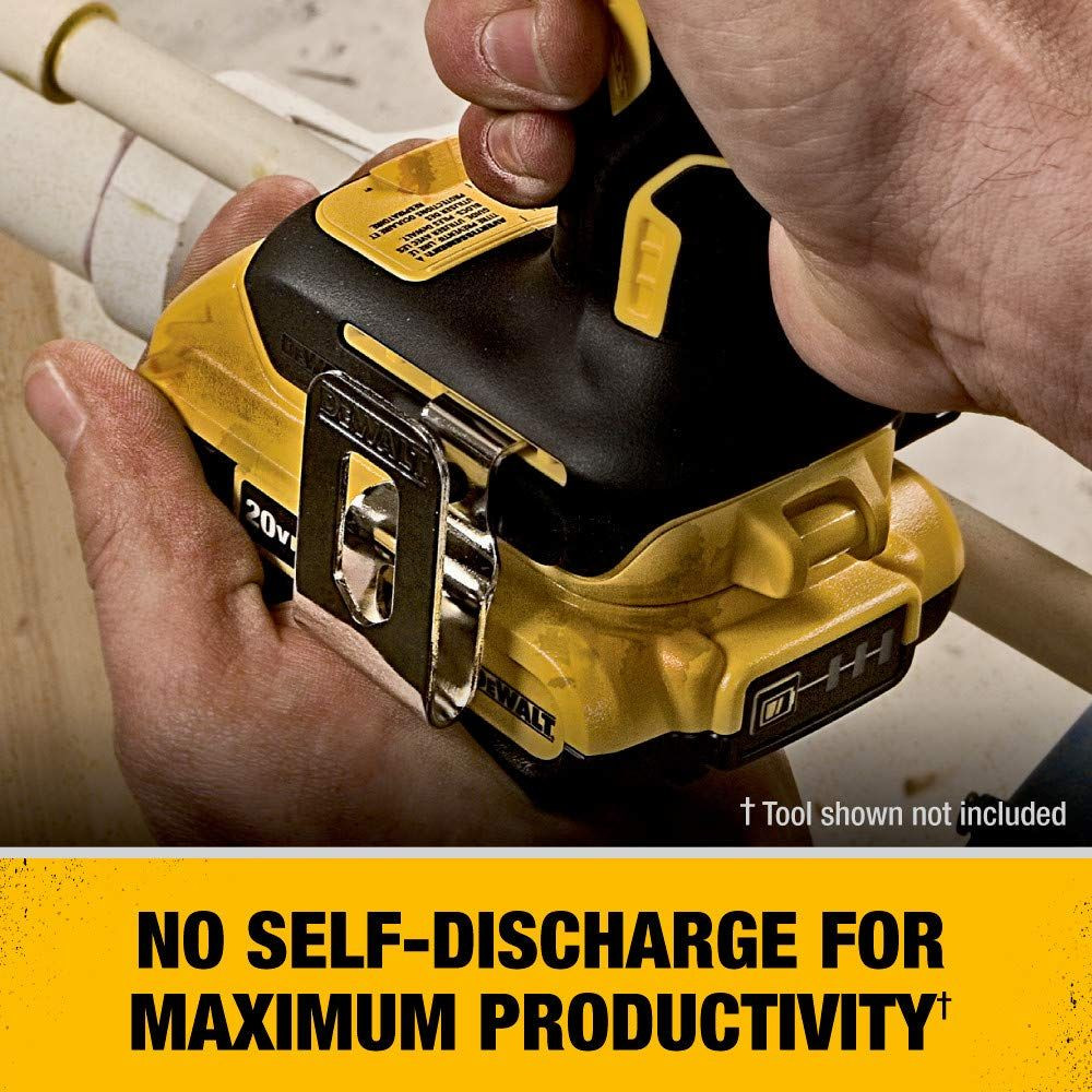 DEWALT 20V MAX Battery, Compact 2.0Ah (DCB203) 2.0 Ah, Yellow/Black