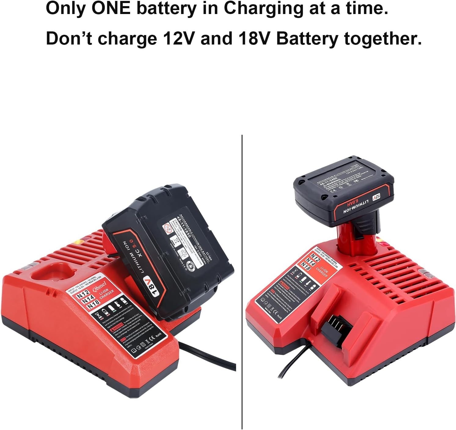 12V & 18V Multi Voltage Lithium-Ion Charger – Fast Charging & Durable Design