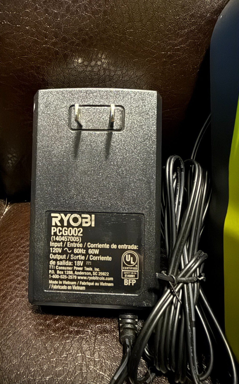 RYOBI PCG002 18v ONE+ Lithium Ion Battery Charger Used – Great Condition