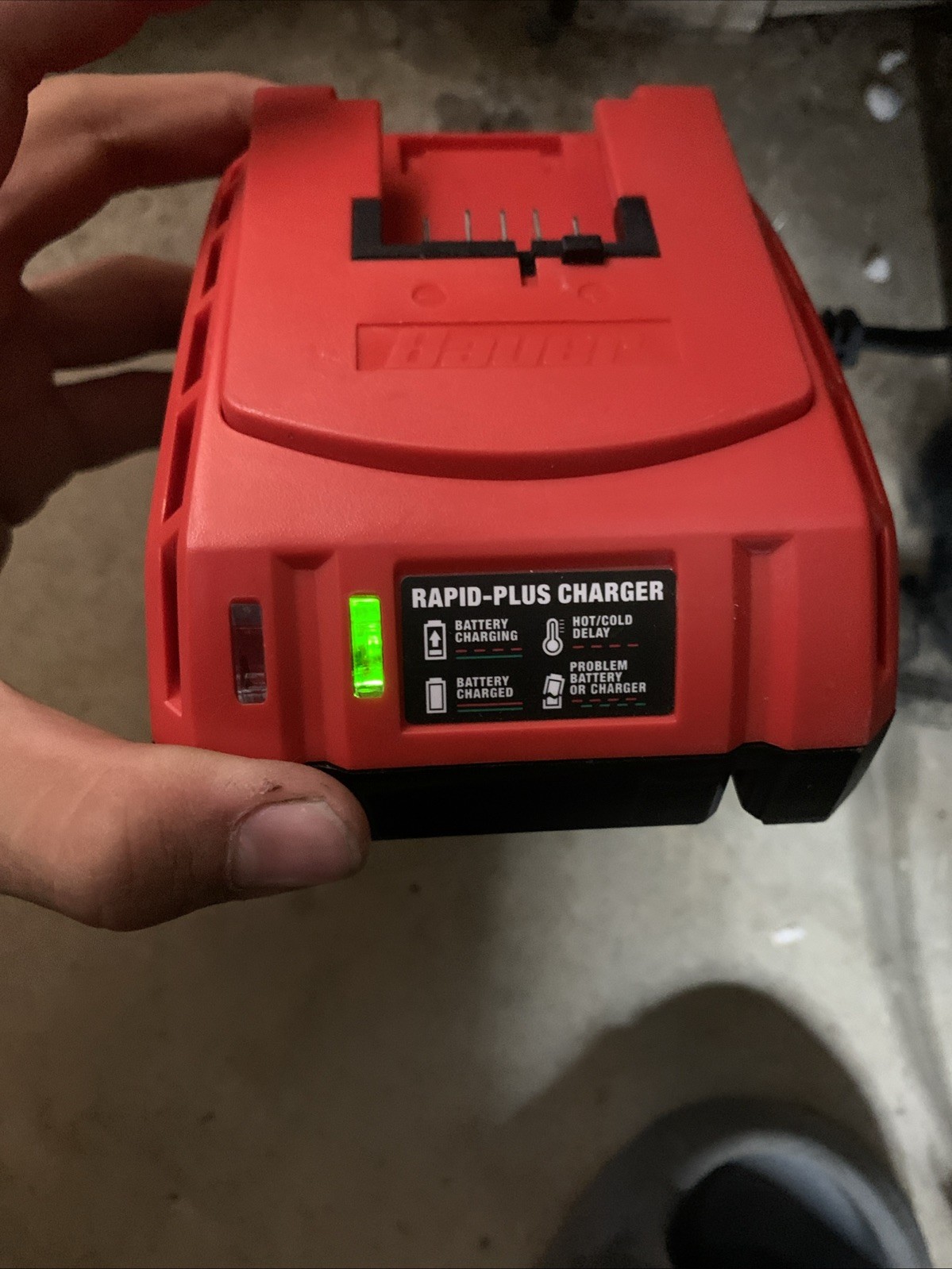 Bauer 3 Amp Fast Charger Lithium Ion Battery Charger 20V 1906C-B Excellent