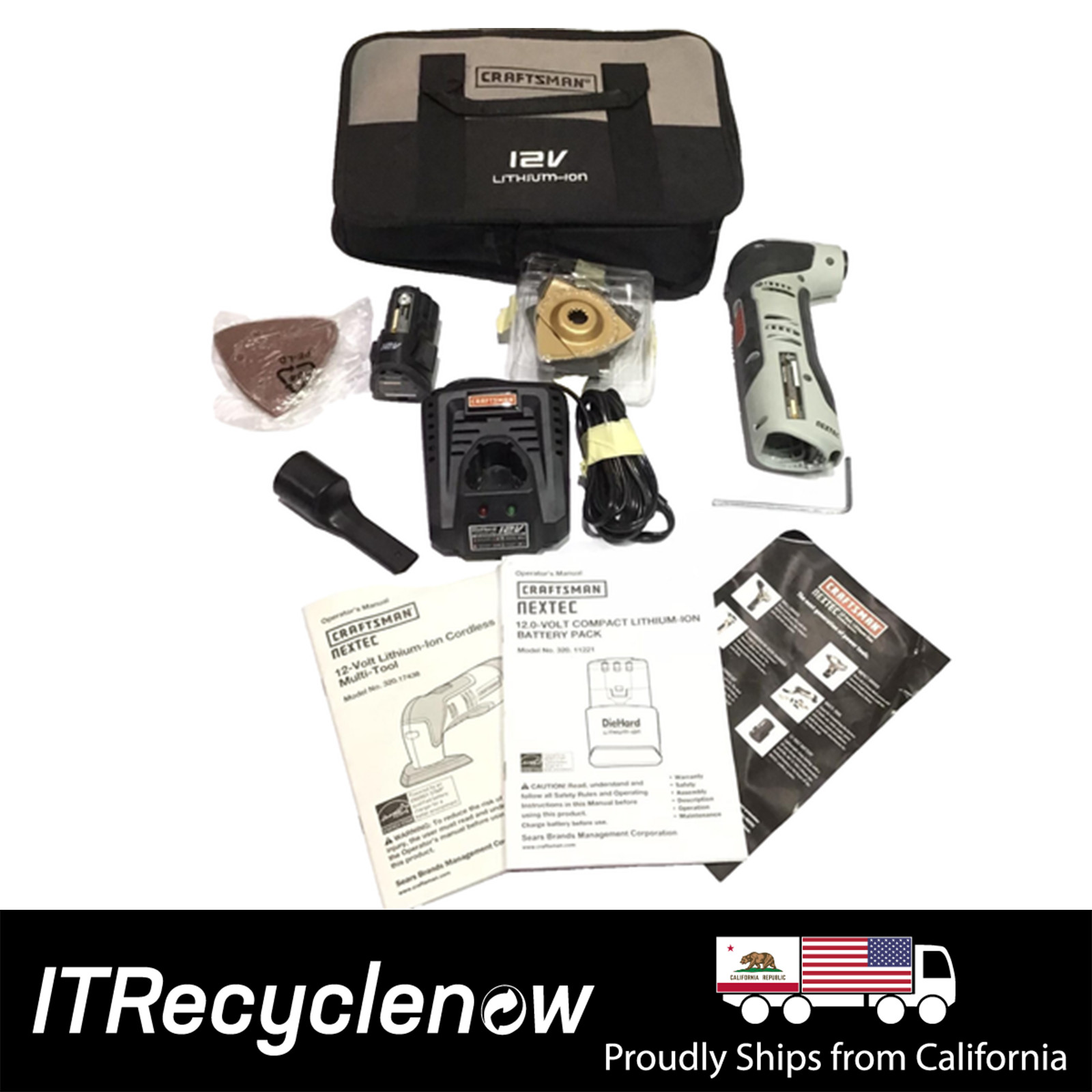 Craftsman Nextec 320.17438 12v Li-Ion Cordless Multi-Tool w/ Battery & Charger