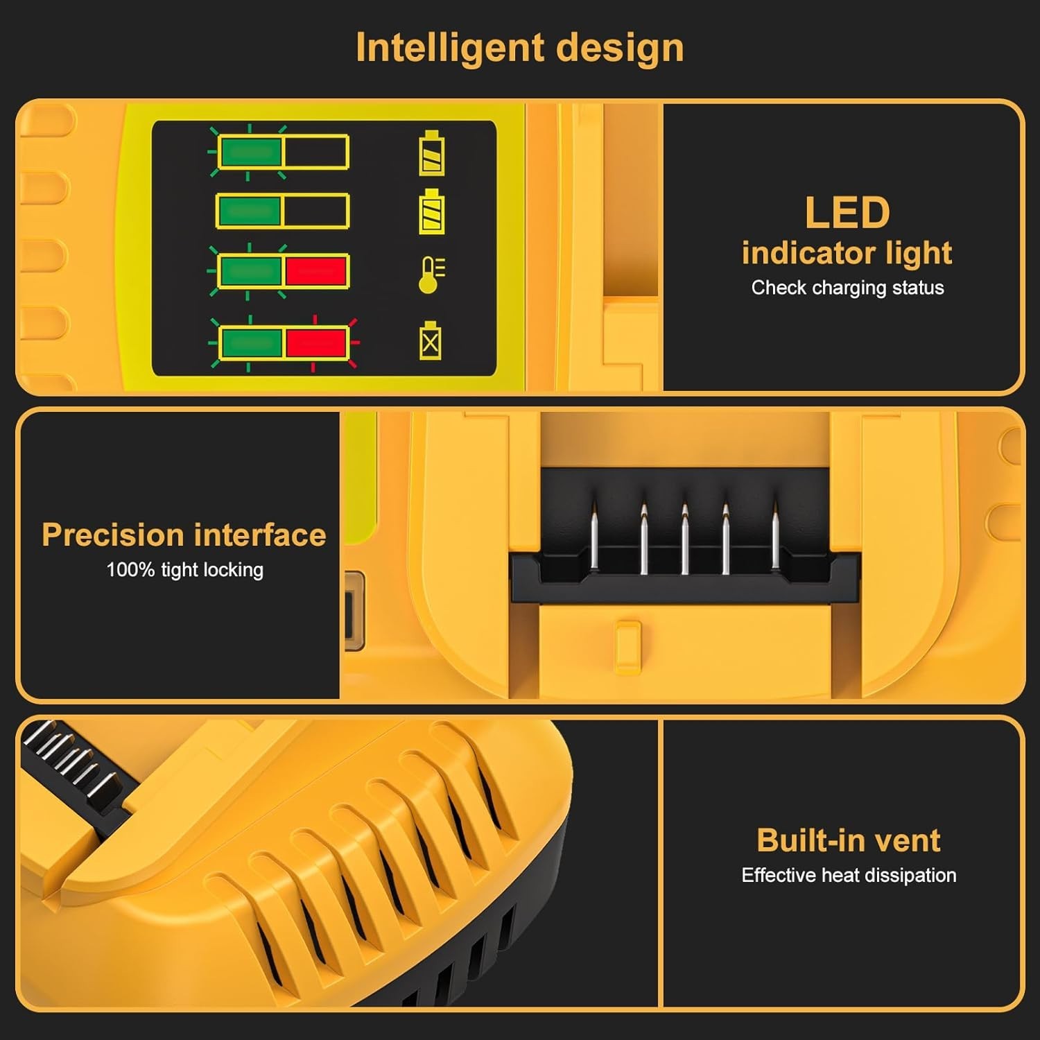 DCB118 Fast Charge For Dewalt 20V/60V Max Lithium-ion Battery Rapid Chargers