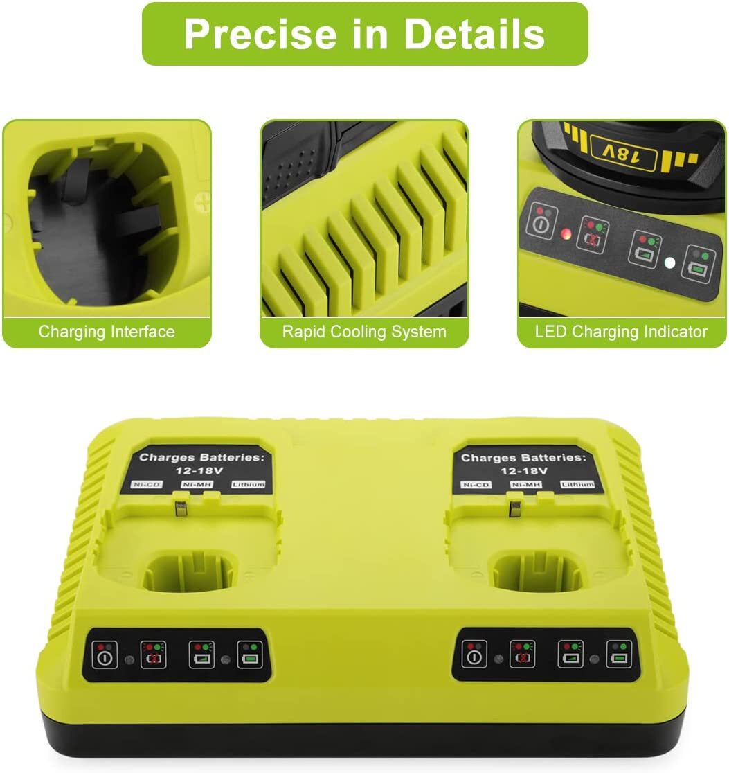 Rapid NEW Charger For RYOBI P108 18V One Plus High Capacity Lithium-ion Battery